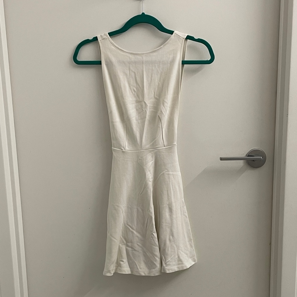 American Apparel White Mini Skater Dress